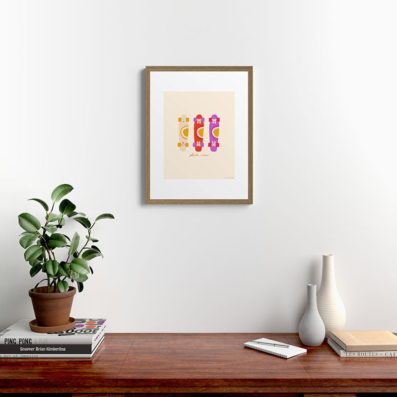70's skate crew Framed Art Print