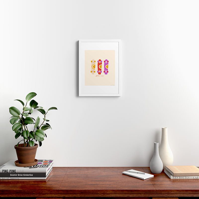 70's skate crew Framed Art Print