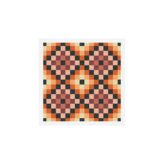 70s color squares pattern  Art Print