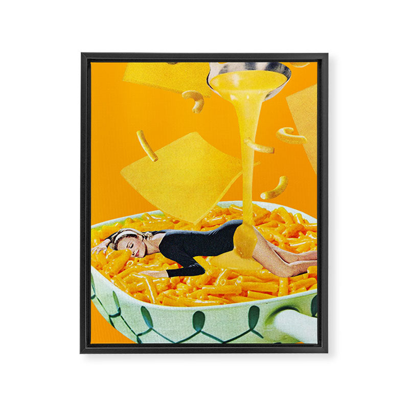 8x10 Cheese Dreams Framed Canvas Print