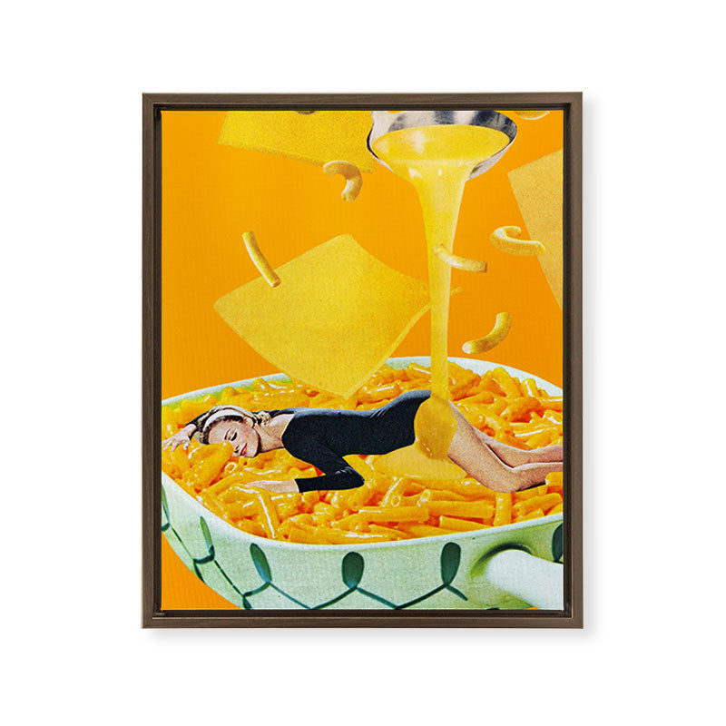 8x10 Cheese Dreams Framed Canvas Print
