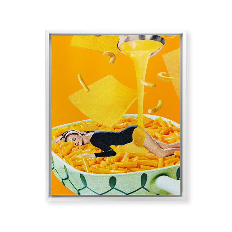 8x10 Cheese Dreams Framed Canvas Print