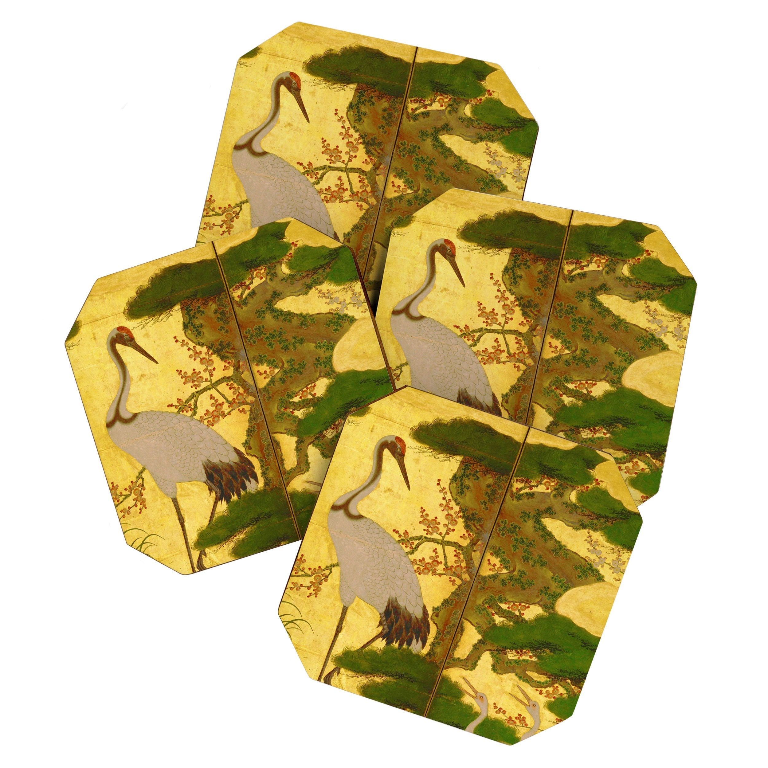 16th Century Japanese Birds & Flowers Coaster