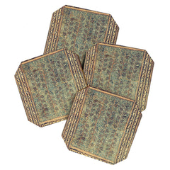 18th Century Indian Tree Textile Digital Art Painting  Coaster