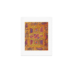 19th Century Uzbekistan Suzani with Gold Background  Art Print