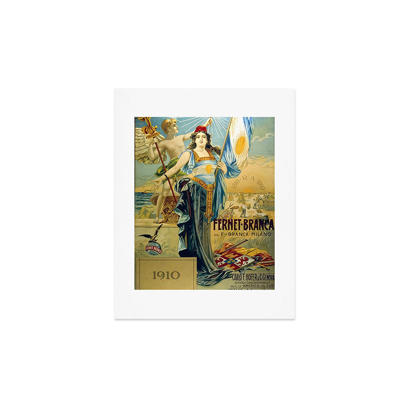 1910 Fernet Branca Liqueur Aperitif Advertisement Art Print